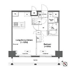 JR京浜東北・根岸線 大森駅 徒歩3分の賃貸マンション 10階1LDKの間取り
