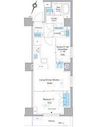 東武東上線 下板橋駅 徒歩3分の賃貸マンション 2階1SLDKの間取り