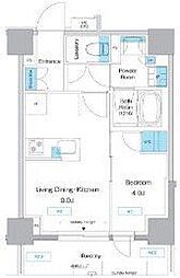 東武東上線 下板橋駅 徒歩3分の賃貸マンション 6階1LDKの間取り