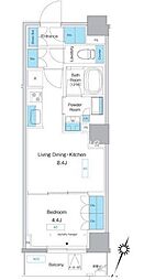 東武東上線 下板橋駅 徒歩3分の賃貸マンション 6階1LDKの間取り