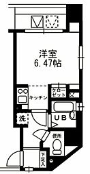 JR総武本線 新日本橋駅 徒歩4分の賃貸マンション 2階ワンルームの間取り