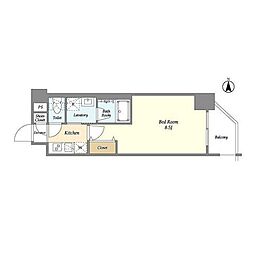 JR京浜東北・根岸線 蒲田駅 徒歩5分の賃貸マンション 9階1Kの間取り