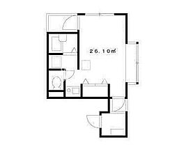 JR京浜東北・根岸線 大森駅 徒歩7分の賃貸マンション 2階ワンルームの間取り