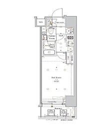 JR総武本線 馬喰町駅 徒歩2分の賃貸マンション 4階1Kの間取り