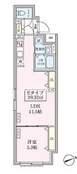 東京臨海高速鉄道りんかい線 大崎駅 徒歩9分の賃貸マンション 1階1LDKの間取り