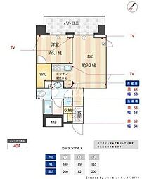 JR山手線 西日暮里駅 徒歩5分の賃貸マンション 10階1LDKの間取り