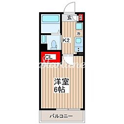 東武亀戸線 亀戸駅 徒歩8分の賃貸マンション 3階1Kの間取り