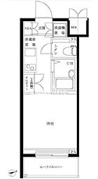 東京メトロ東西線 早稲田駅 徒歩2分の賃貸マンション 7階1Kの間取り