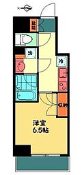 東京メトロ千代田線 乃木坂駅 徒歩2分の賃貸マンション 2階1Kの間取り