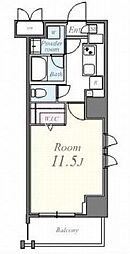 東京メトロ丸ノ内線 茗荷谷駅 徒歩3分の賃貸マンション 7階1Kの間取り