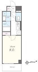 東武亀戸線 亀戸駅 徒歩5分の賃貸マンション 3階1Kの間取り