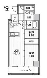 都営浅草線 人形町駅 徒歩3分の賃貸マンション 4階1SLDKの間取り