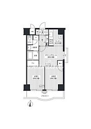 東京メトロ半蔵門線 錦糸町駅 徒歩3分の賃貸マンション 6階2DKの間取り