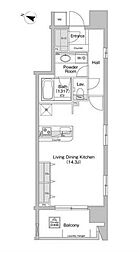 東京メトロ半蔵門線 神保町駅 徒歩3分の賃貸マンション 9階ワンルームの間取り