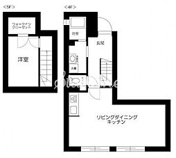 都営三田線 白山駅 徒歩1分の賃貸マンション 4階1LDKの間取り