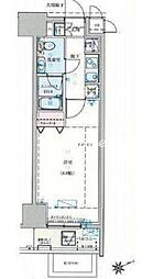 東京メトロ日比谷線 入谷駅 徒歩5分の賃貸マンション 4階1Kの間取り