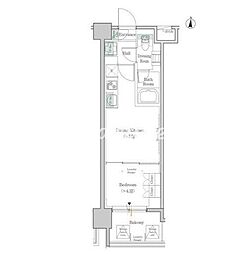 ONEROOFRESIDENCE錦糸町 1DKの間取図画像