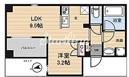 アーバンパーク三ノ輪 1LDKの間取図画像