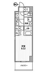 アーバンパーク浅草 1Kの間取図画像