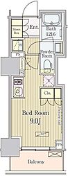 パークアクシス御茶ノ水 ワンルームの間取図画像