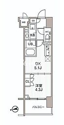 SEASONFLATS大森Airy 1DKの間取図画像