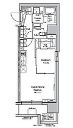 PROUDFLATOIMACHI 1LDKの間取図画像