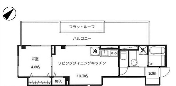 東京都渋谷区代々木４丁目(賃貸マンション1LDK・3階・39.75㎡)の写真 その1