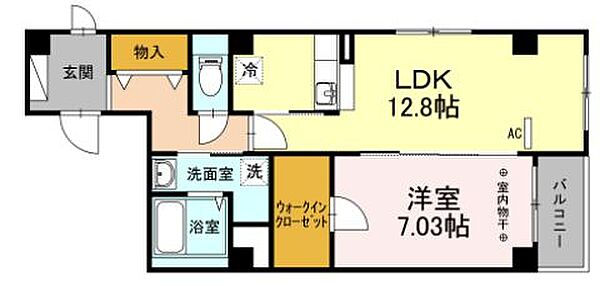 東京都中央区築地７丁目(賃貸マンション1LDK・2階・53.08㎡)の写真 その2