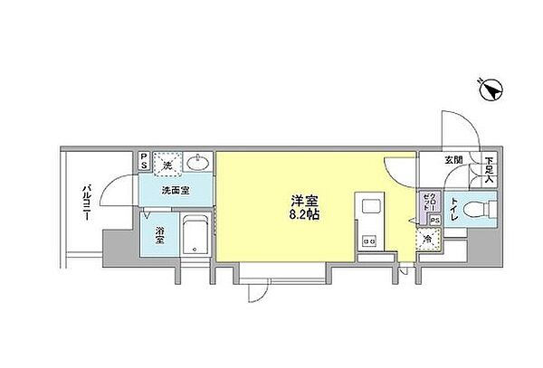 東京都中央区月島２丁目(賃貸マンション1R・5階・23.52㎡)の写真 その2