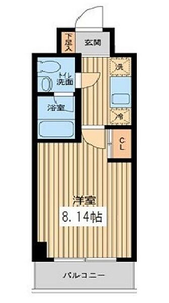 東京都江東区平野２丁目(賃貸マンション1K・3階・25.50㎡)の写真 その2