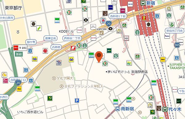 東京都渋谷区代々木２丁目(賃貸マンション1DK・6階・25.15㎡)の写真 その5