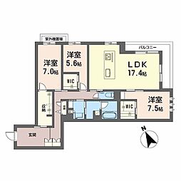 間取図画像 3LDK