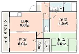 間取図画像 3DK