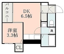 JR日豊本線 鹿児島中央駅 徒歩6分の賃貸マンション 1階1DKの間取り