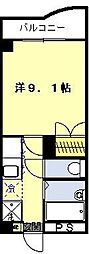 鹿児島市電2系統 天文館通駅 松原小前下車 徒歩8分の賃貸マンション 7階1Kの間取り
