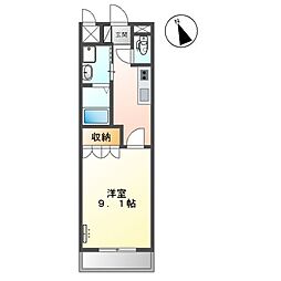 肥薩おれんじ鉄道 上川内駅 バス13分 資料館前下車 徒歩5分の賃貸アパート 1階1Kの間取り