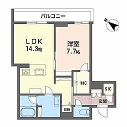 間取図画像 1LDK