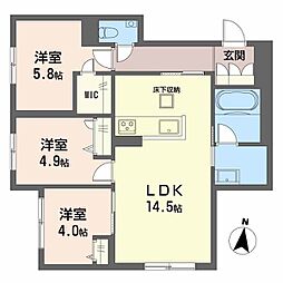 間取図画像 3LDK
