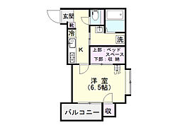 JR九州新幹線 鹿児島中央駅 武小前下車 徒歩11分の賃貸マンション 5階1Kの間取り