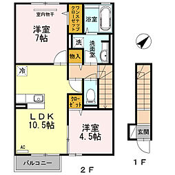 バス 西伊敷七丁目下車 徒歩4分 2階/-