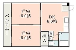 間取図画像 2DK