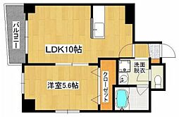 ロータスエイト 1LDKの間取図画像