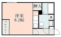 tasyard4 1Kの間取図画像