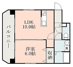 プロムナード.K 1LDKの間取図画像