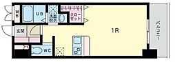 パラシオ柳町 ワンルームの間取図画像