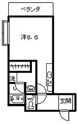 鹿児島市電2系統 中洲通駅 甲南高校前下車 徒歩7分 2階/-