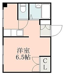 ハイツ・ユニバーシティ 1Kの間取図画像
