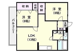 間取図画像 2LDK