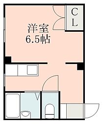 ハイツ・ユニバーシティ ワンルームの間取図画像