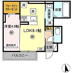 間取図画像 1LDK